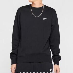 Nike Men’s Classic Black Crewneck Sweater
